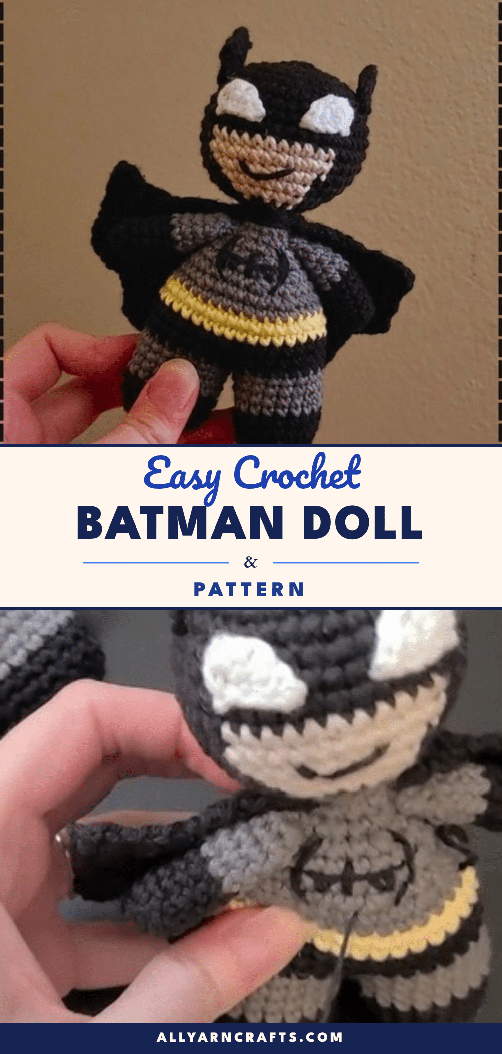 Batman doll pattern crochet pattern