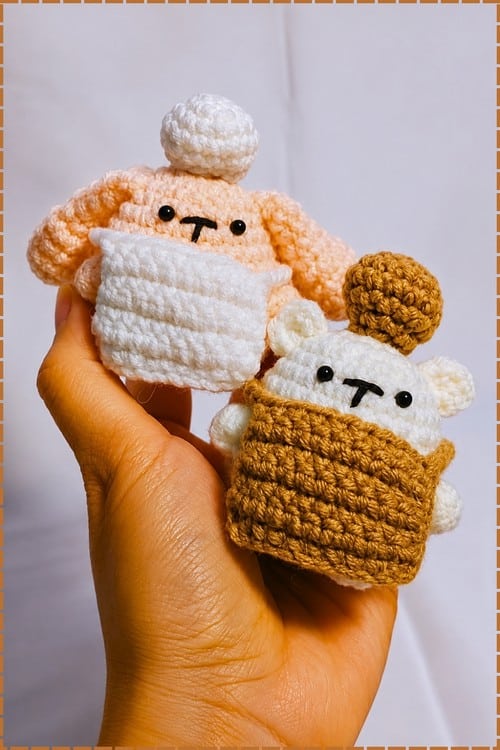 beginner bunny and bear amigurumi crochet project crochet project detail 2