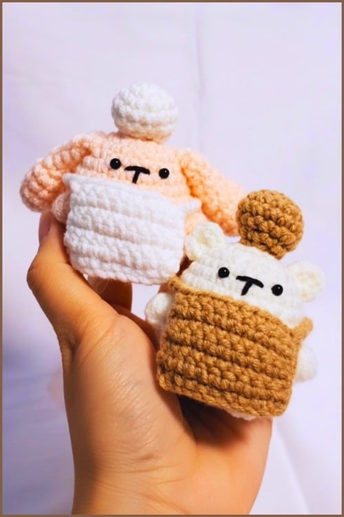beginner bunny and bear amigurumi - featured image