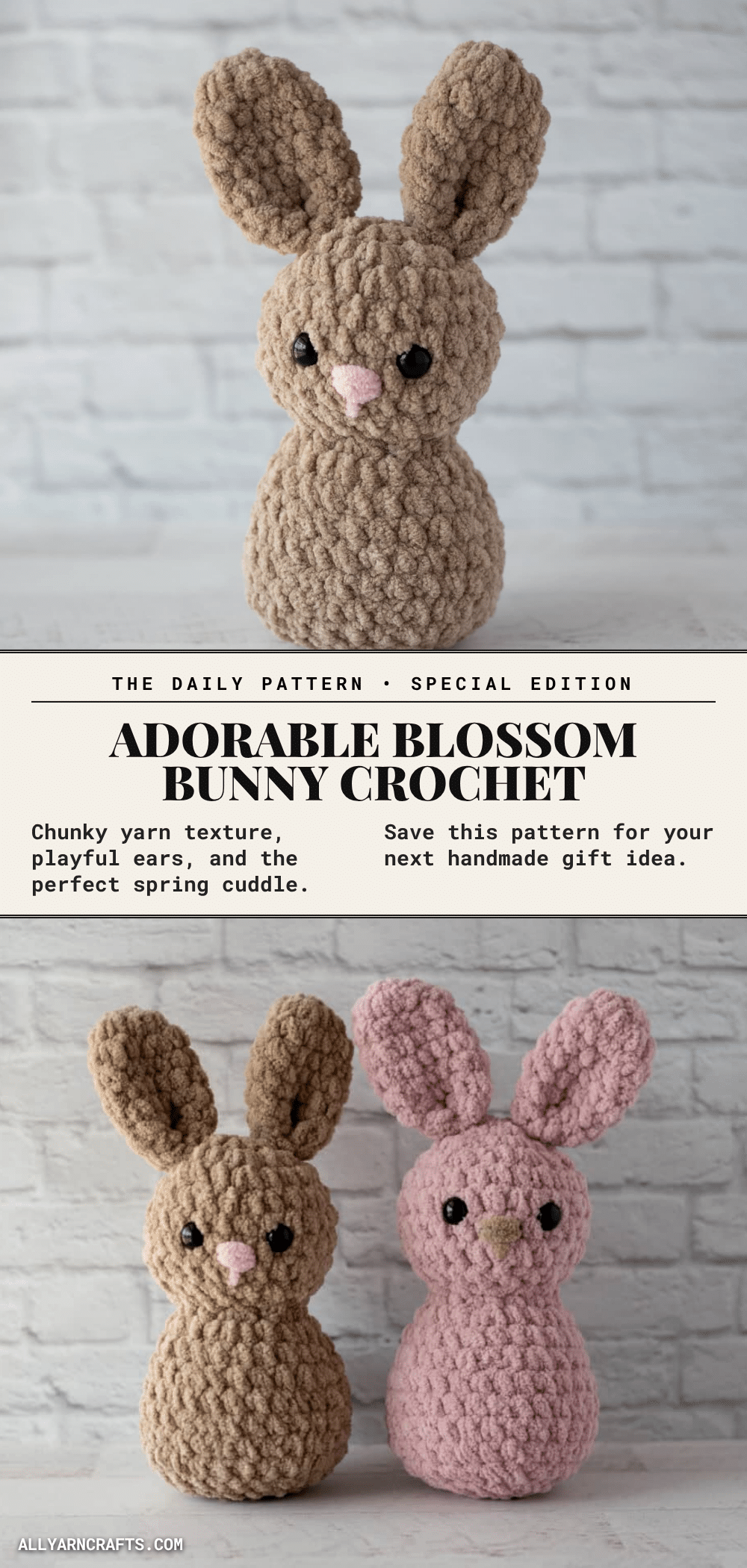 blossom bunny crochet pattern crochet pattern