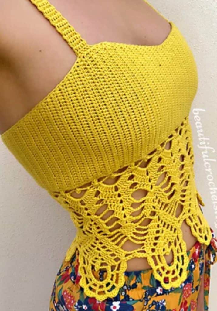 boho crochet top crochet project crochet project detail 16