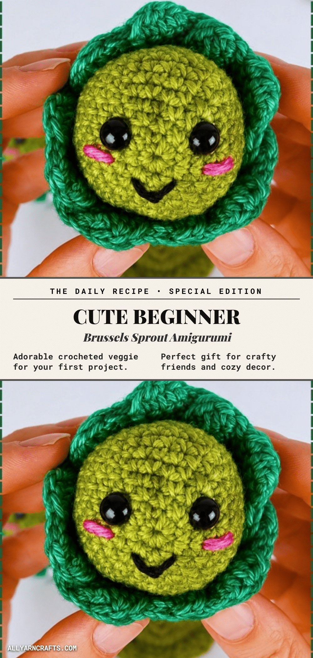 brussels sprout amigurumi crochet pattern
