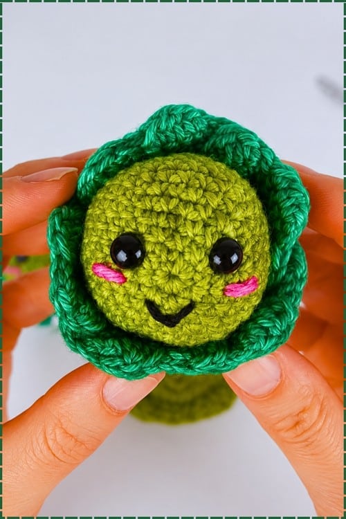 brussels sprout amigurumi - featured image