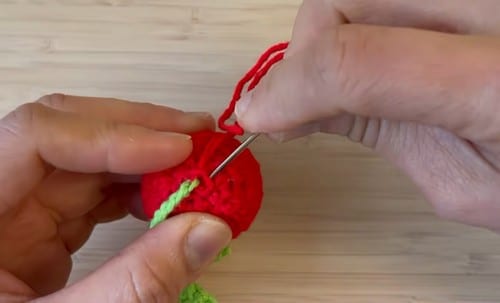 cherry keychain crochet project crochet project detail 3
