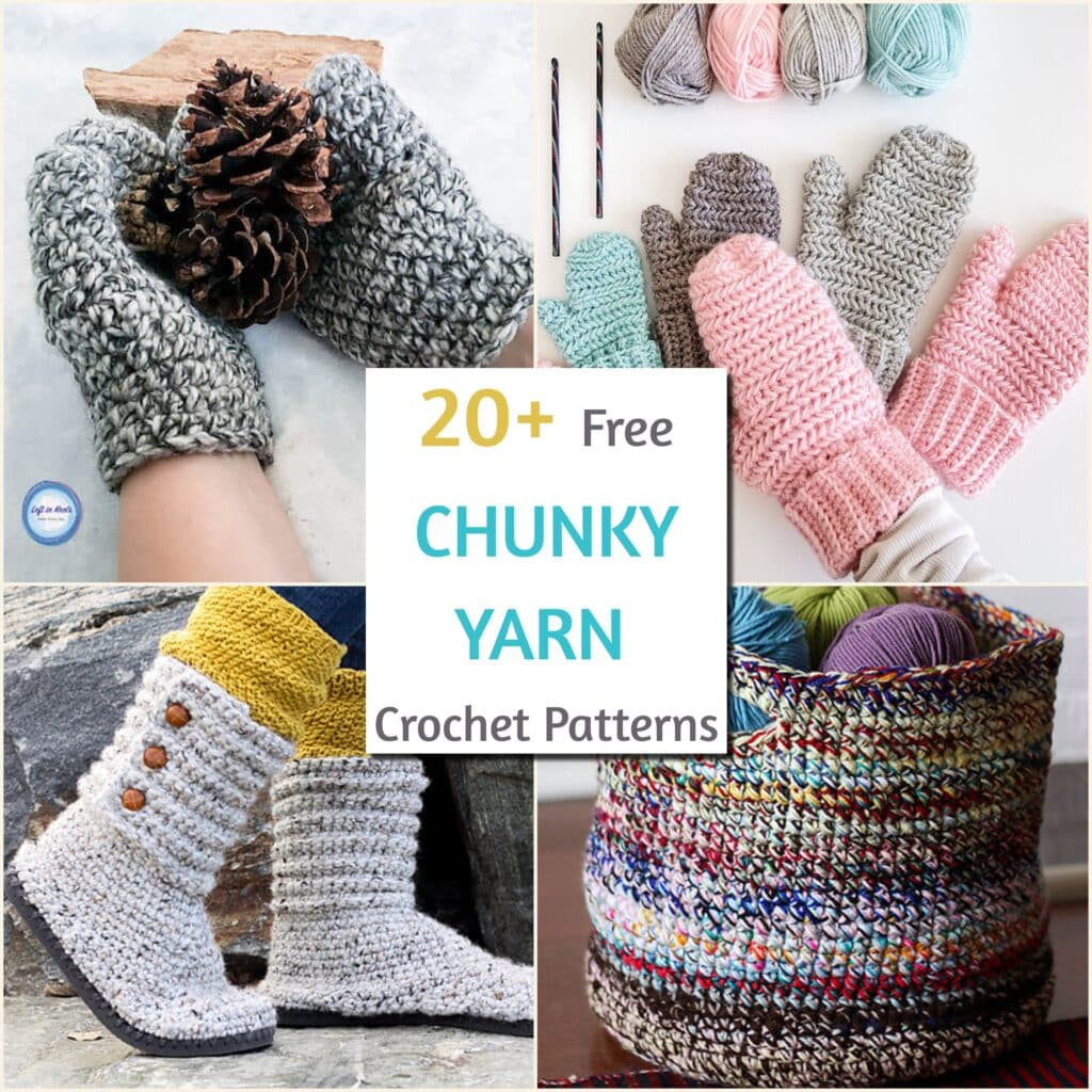 chunky yarn crochet projects - featured image