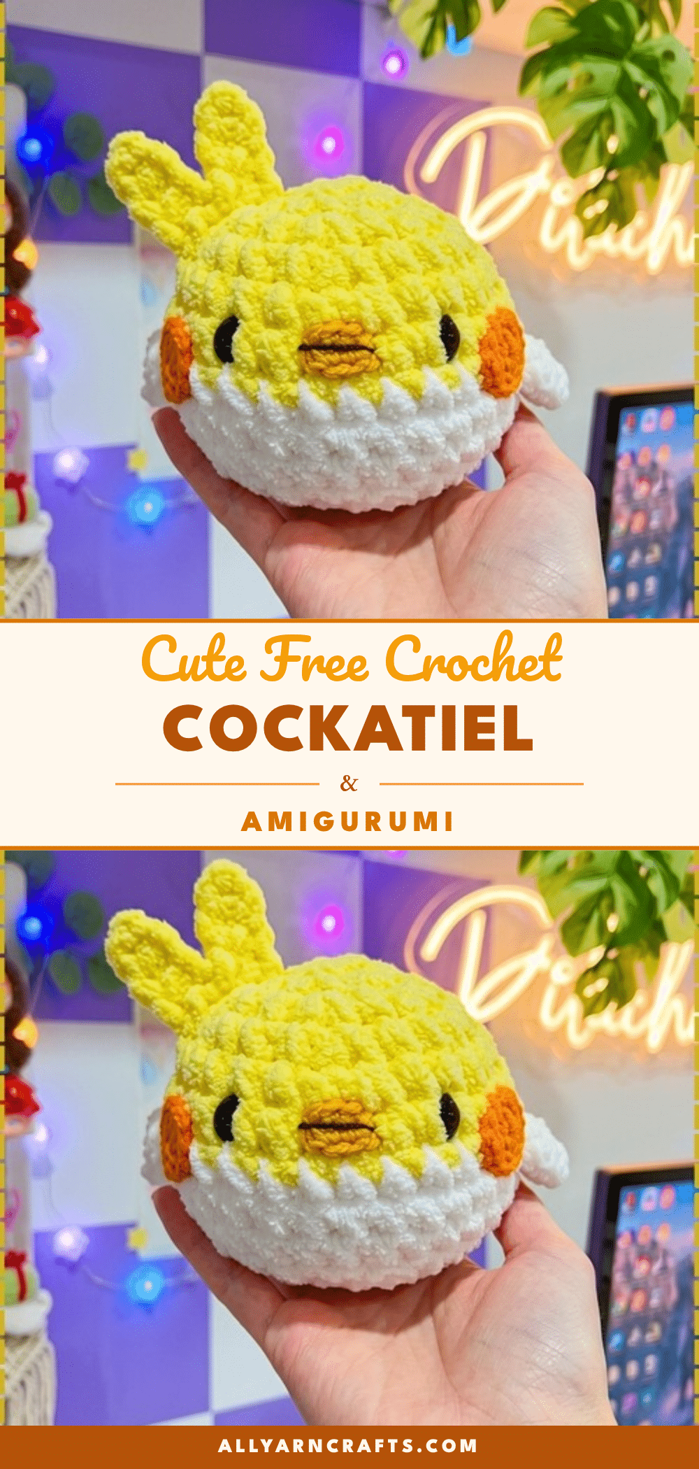 cockatiel amigurumi crochet pattern