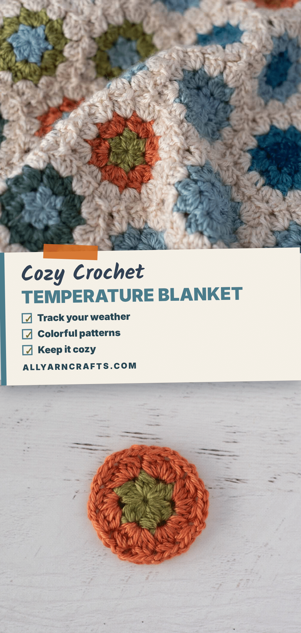 cozy crochet temperature blanket crochet pattern