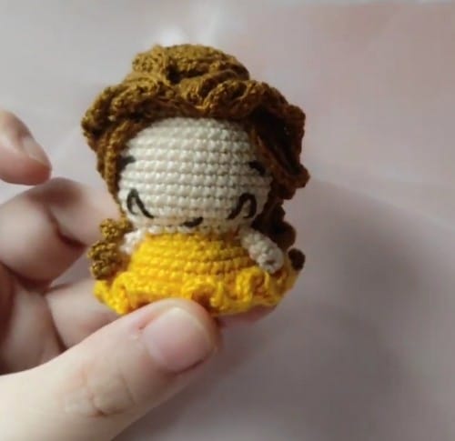 crochet amigurumi belle pattern crochet project crochet project detail 1