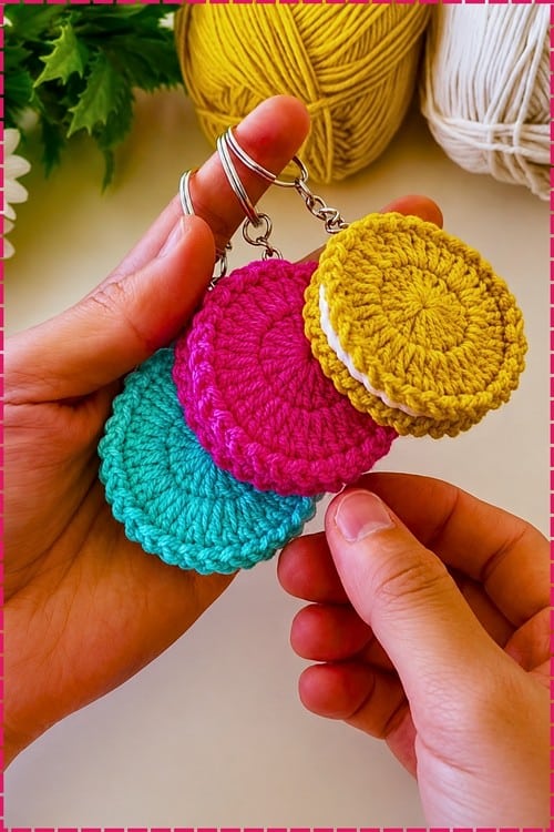 crochet biscuit amigurumi keychain crochet project crochet project detail 1