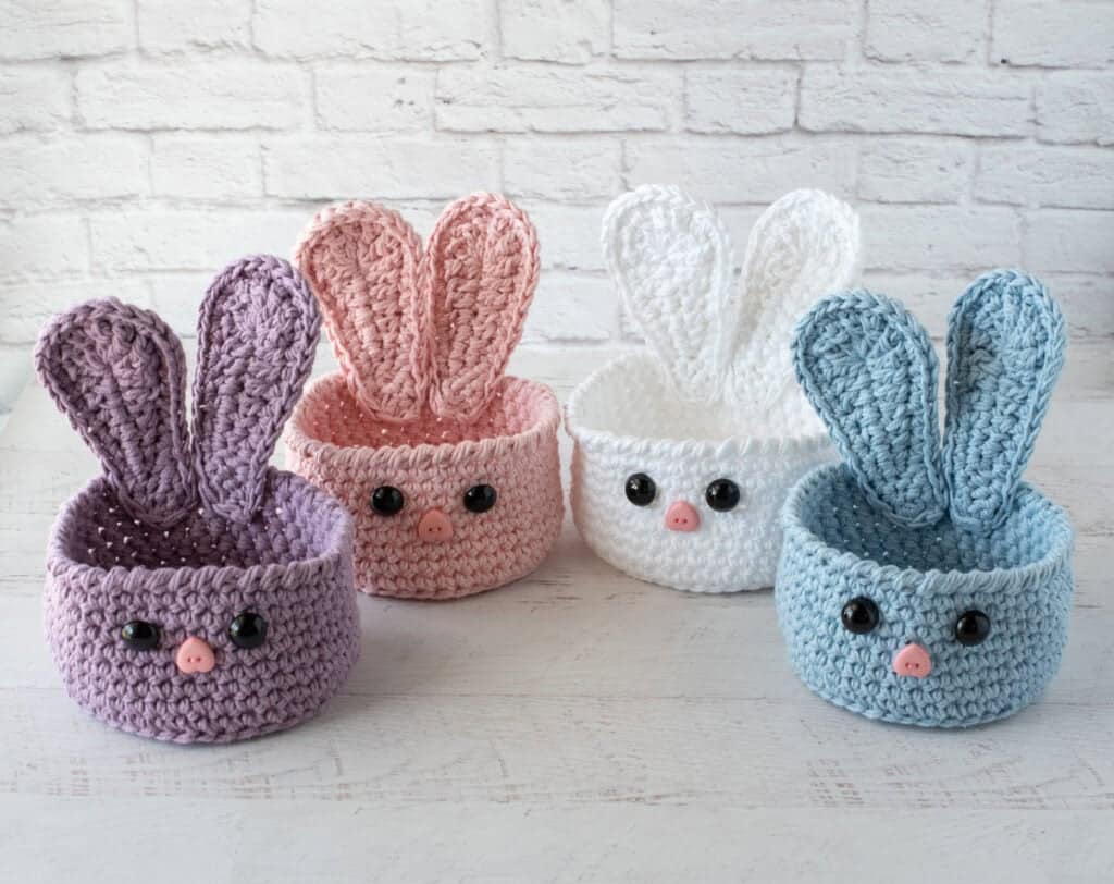 crochet bunny basket pattern crochet project crochet project detail 1