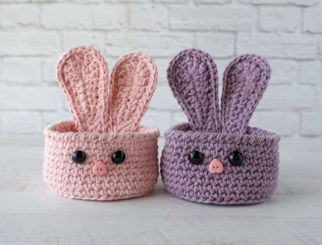 crochet bunny basket pattern crochet project crochet project detail 2