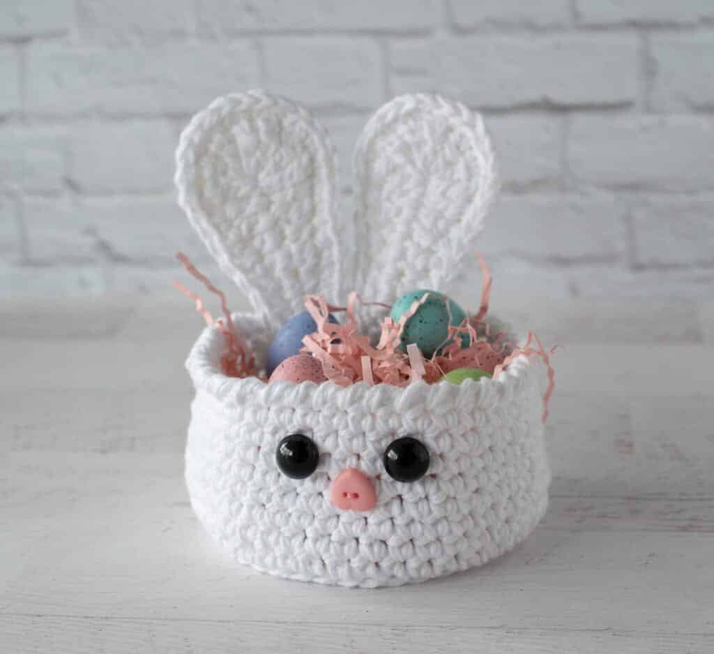 crochet bunny basket pattern crochet project crochet project detail 3