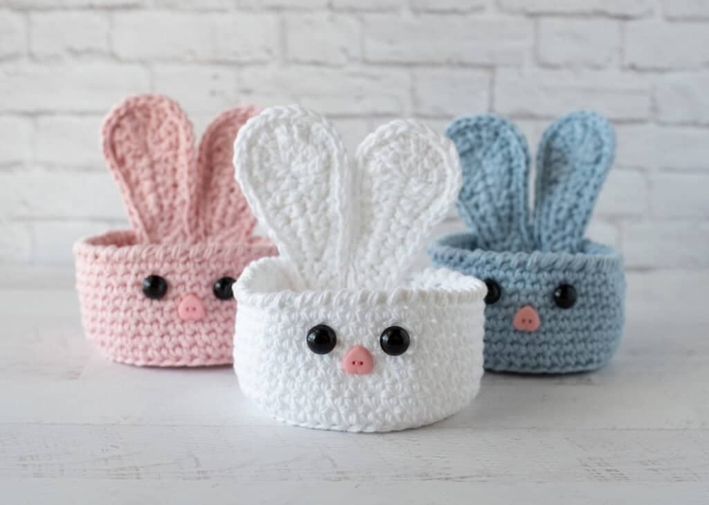 crochet bunny basket pattern crochet project crochet project detail 5