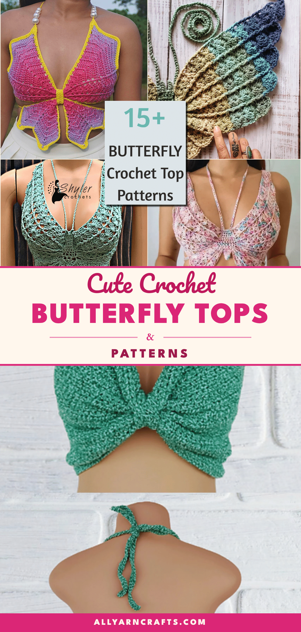crochet butterfly top crochet pattern