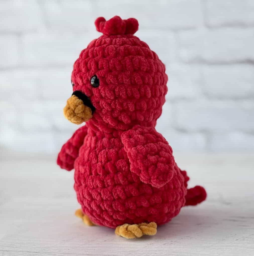 crochet cardinal amigurumi crochet project crochet project detail 2