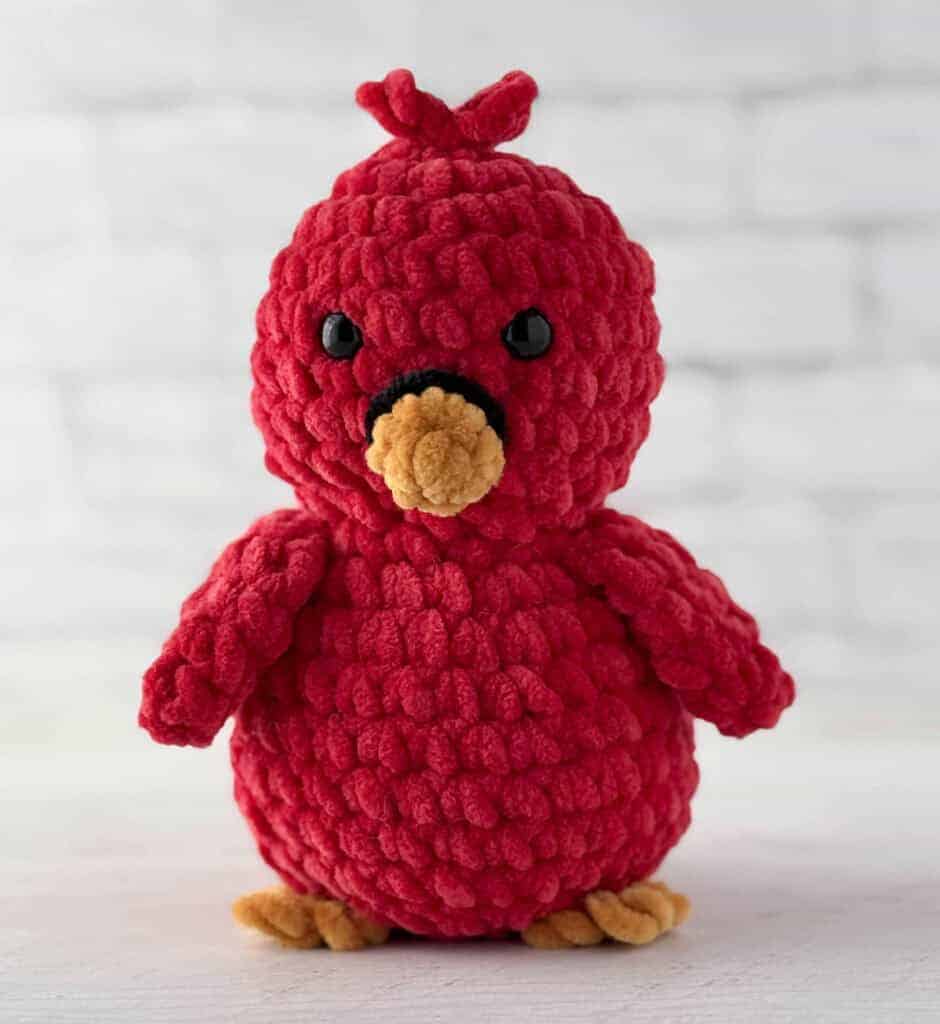 crochet cardinal amigurumi crochet project crochet project detail 3