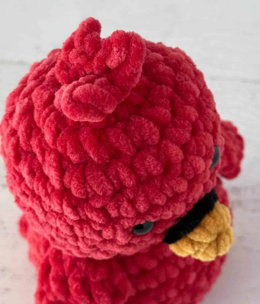 crochet cardinal amigurumi crochet project crochet project detail 4
