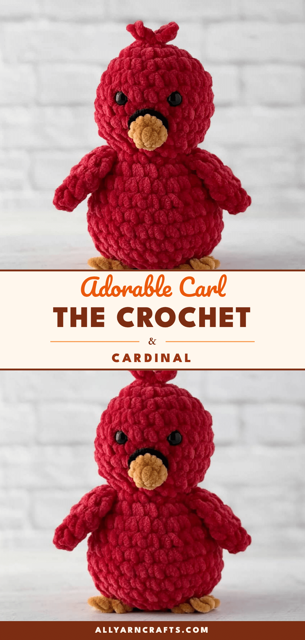 crochet cardinal amigurumi crochet pattern