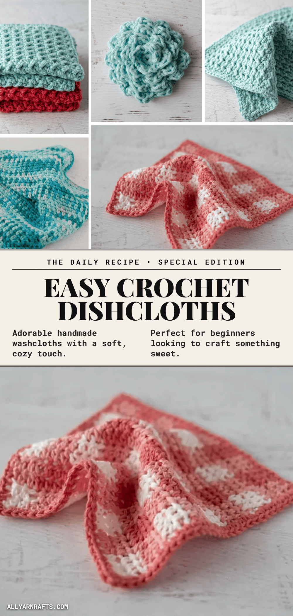 crochet dishcloths crochet pattern