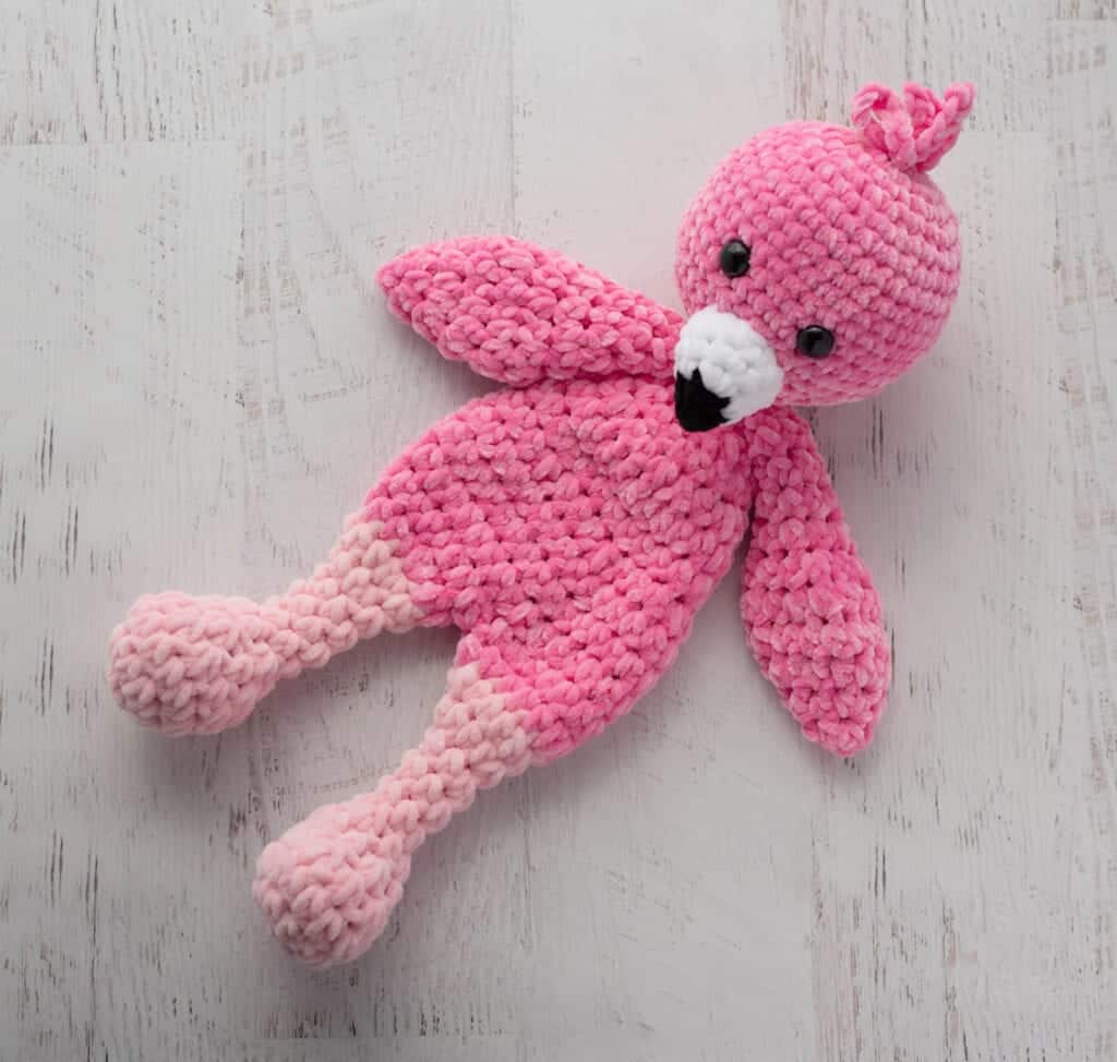 crochet flamingo snuggler crochet project crochet project detail 1