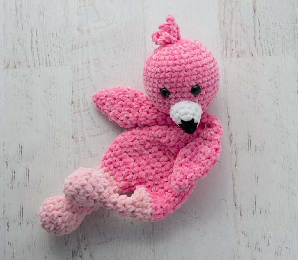 crochet flamingo snuggler crochet project crochet project detail 2