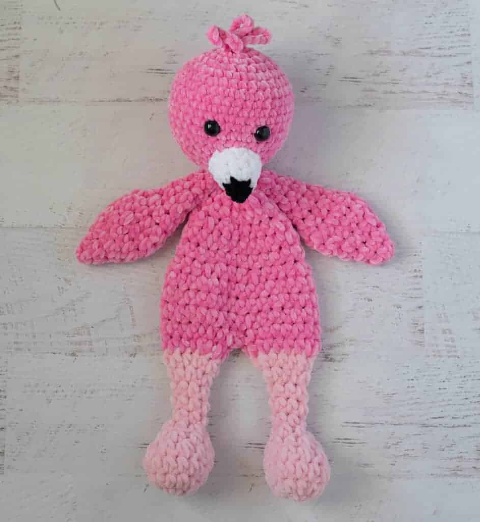 crochet flamingo snuggler crochet project crochet project detail 5