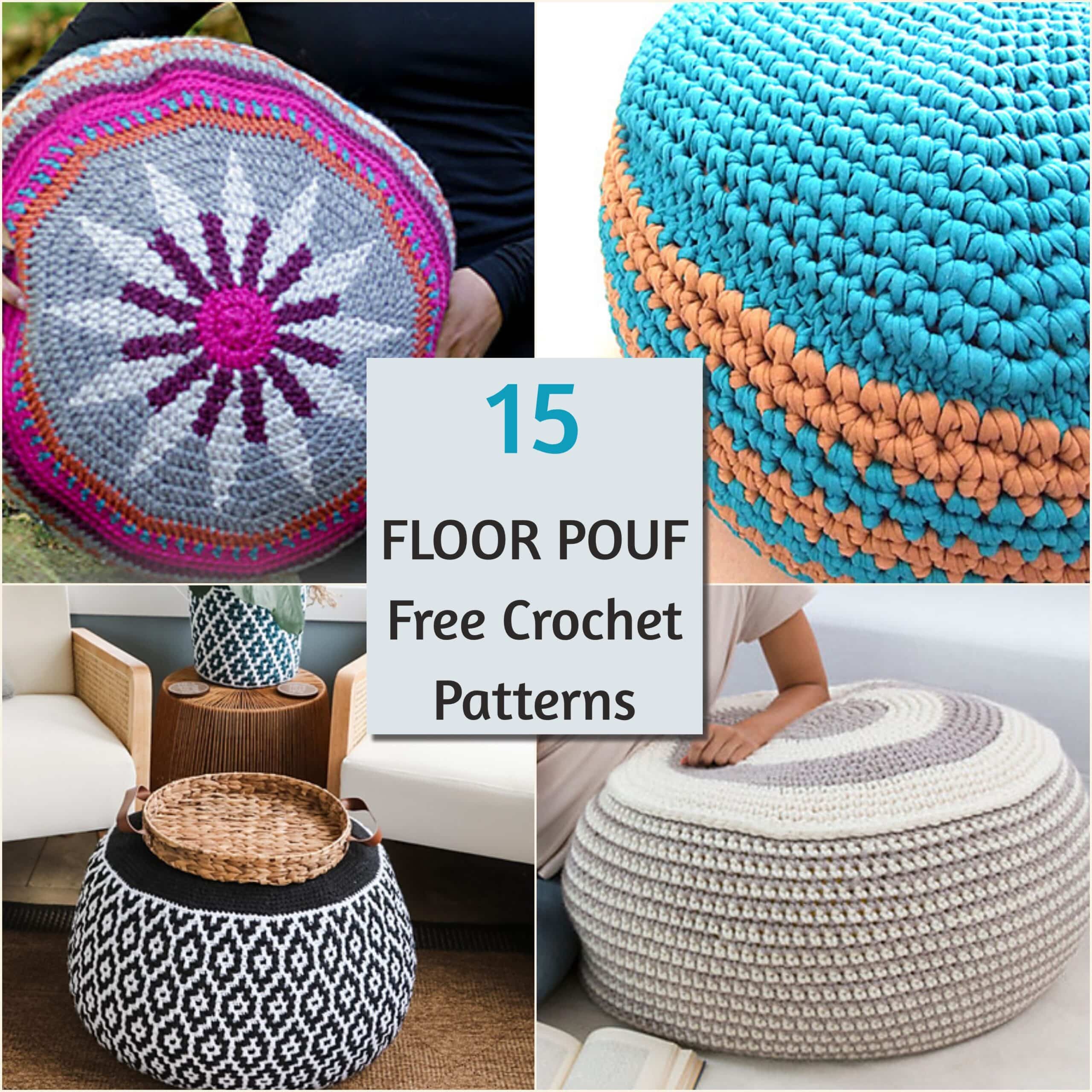 crochet floor pouf crochet project crochet project detail 1