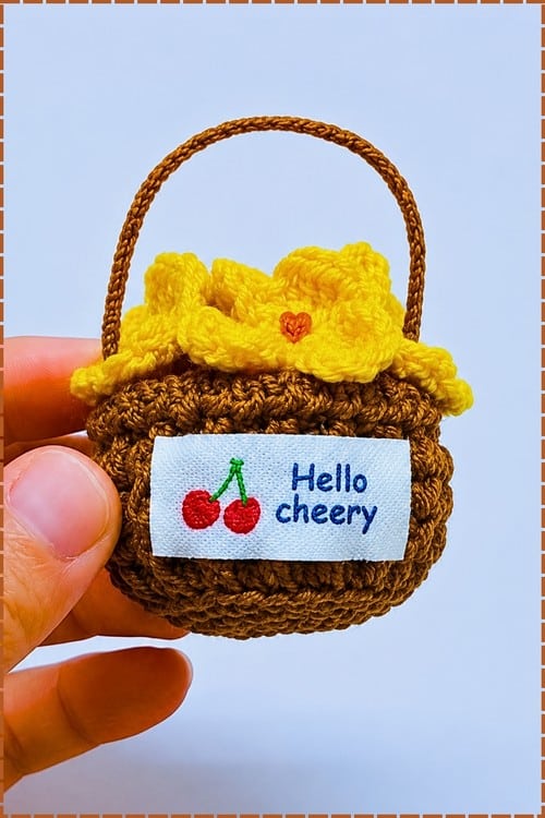 crochet flower basket crochet project crochet project detail 1