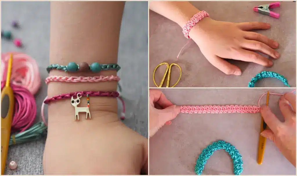 crochet friendship bracelet - featured image