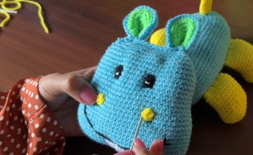 crochet hippo amigurumi crochet project crochet project detail 3