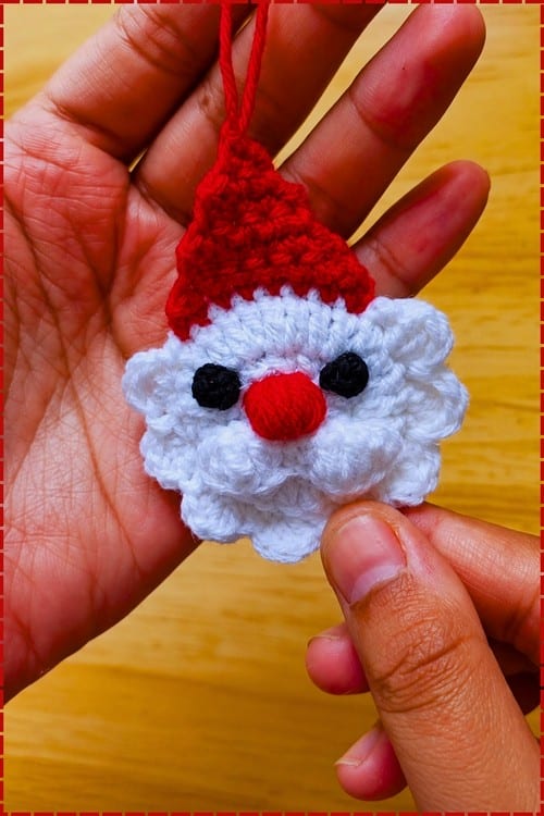 crochet santa ornament crochet project crochet project detail 1