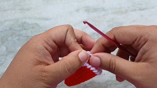 crochet santa ornament crochet project crochet project detail 3