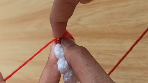crochet santa ornament crochet project crochet project detail 3
