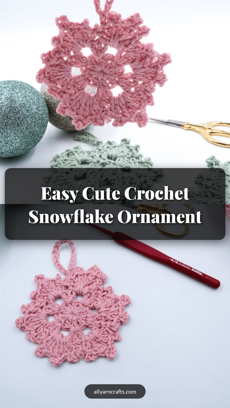 crochet snowflake ornament pattern crochet pattern