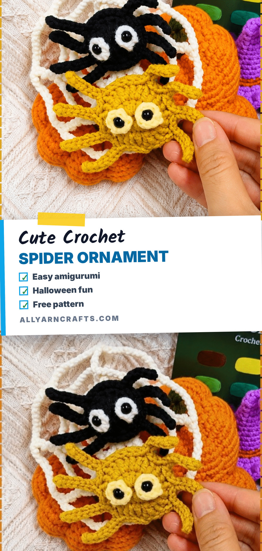 crochet spider amigurumi crochet pattern