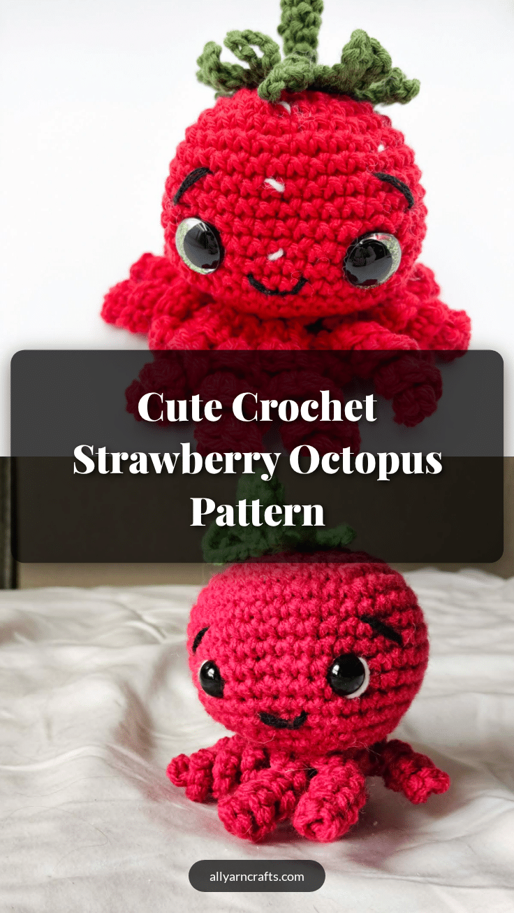 crochet strawberry octopus pattern crochet pattern