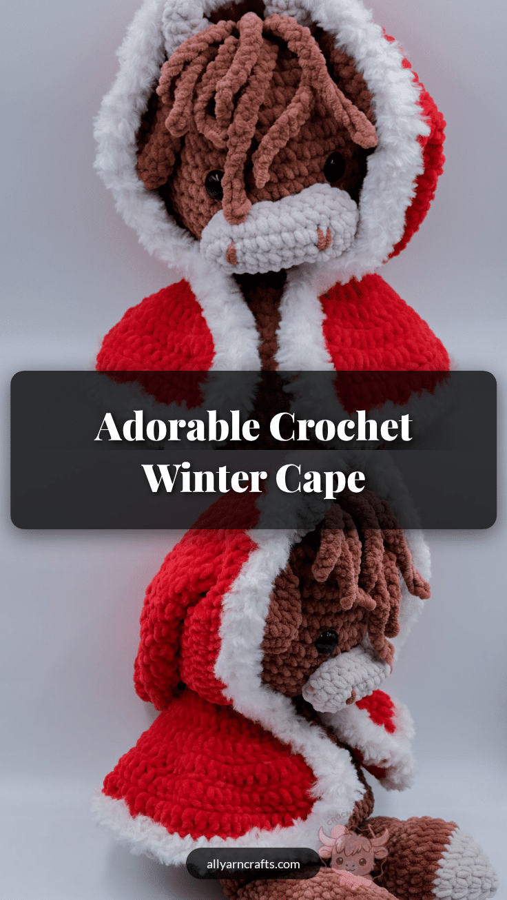 crochet winter cape crochet pattern