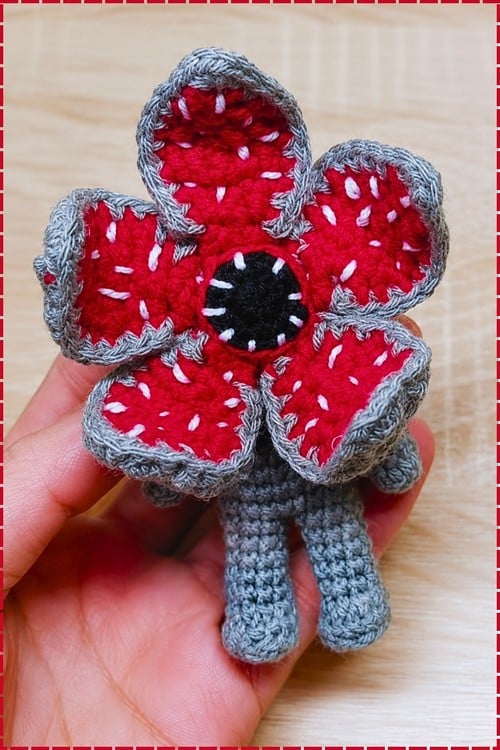 Demogorgon amigurumi crochet project crochet project detail 1