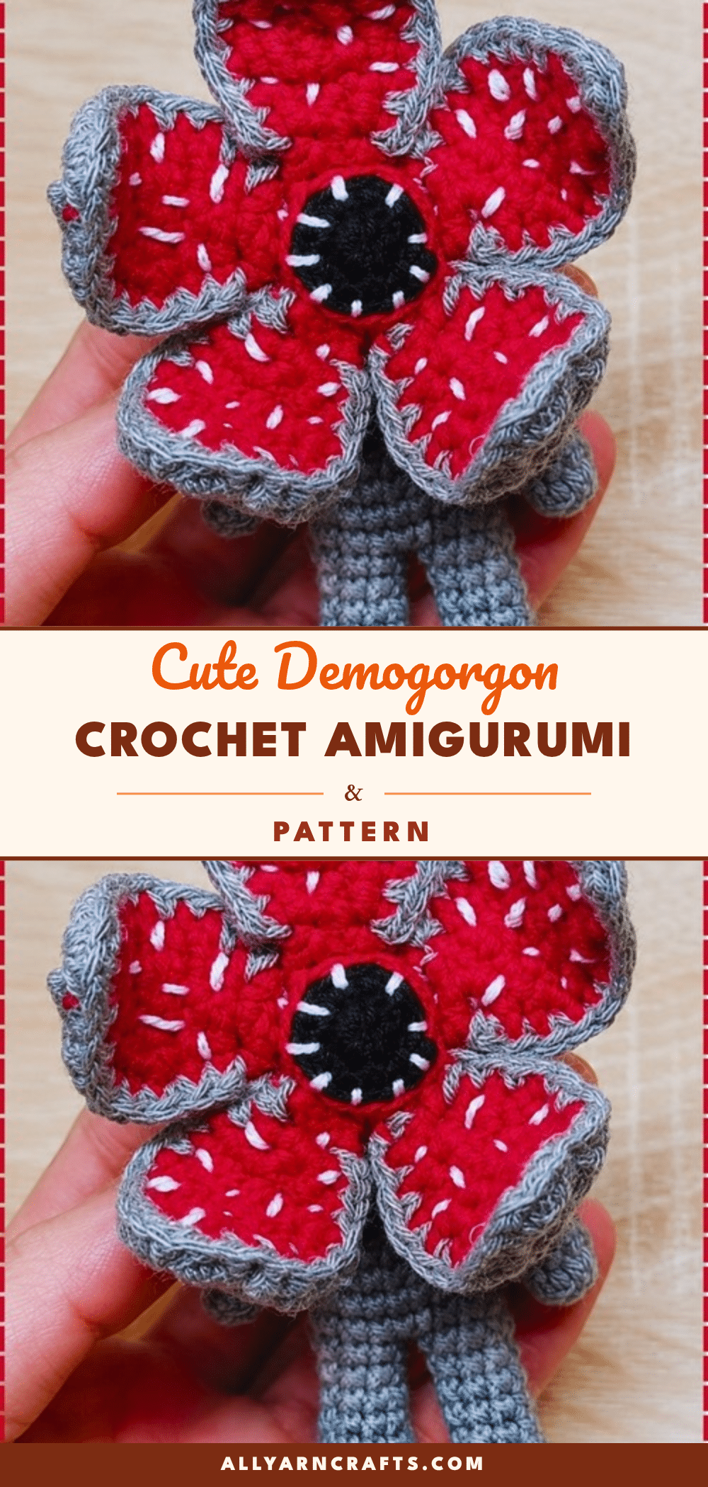Demogorgon amigurumi crochet pattern