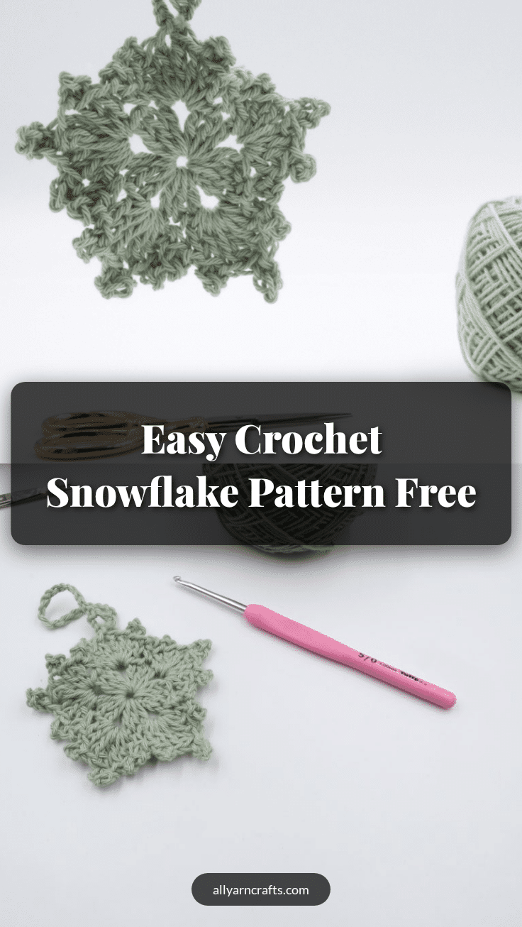 easy crochet snowflake pattern crochet pattern