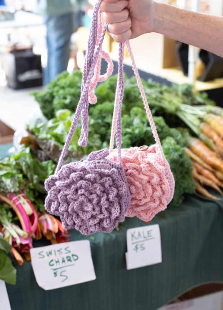 foldable flower crochet market bag crochet project crochet project detail 5