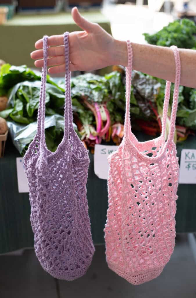 foldable flower crochet market bag crochet project crochet project detail 6
