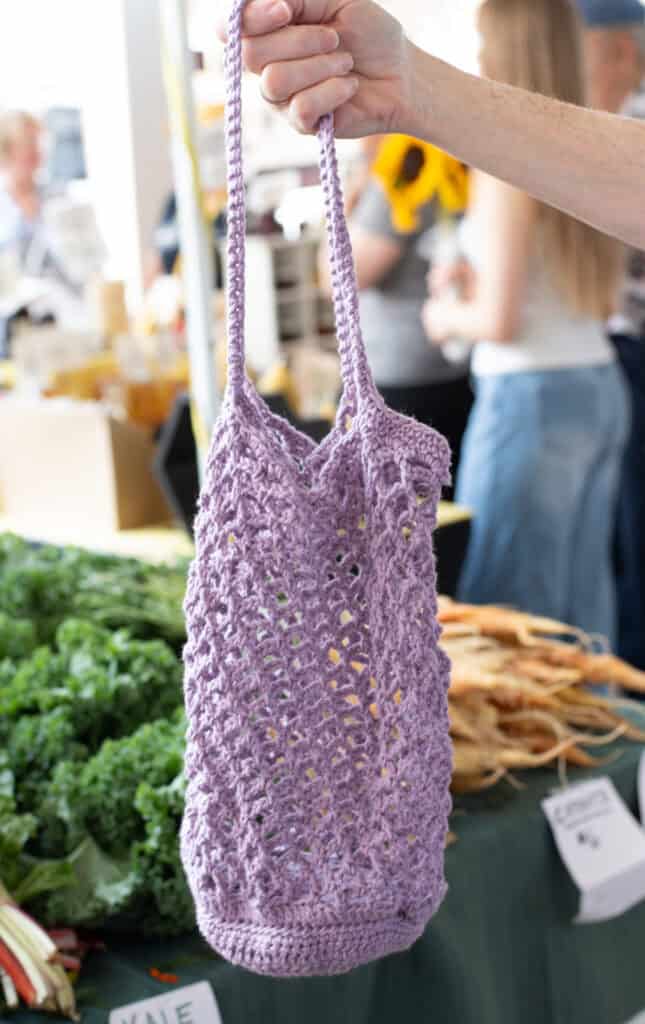 foldable flower crochet market bag crochet project crochet project detail 7