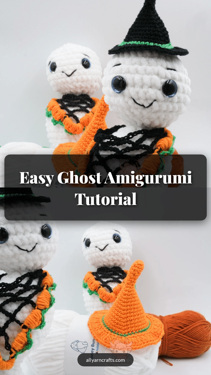 halloween ghost amigurumi crochet pattern