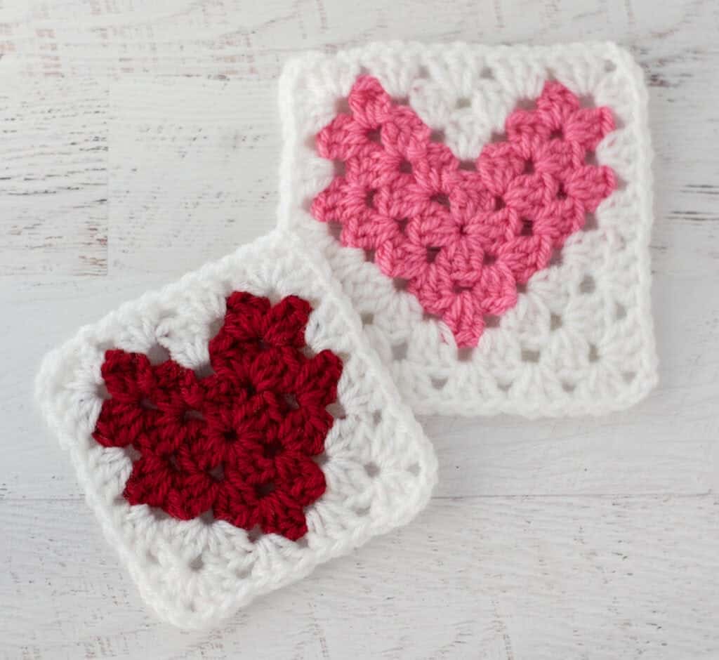 heart granny square crochet project crochet project detail 1