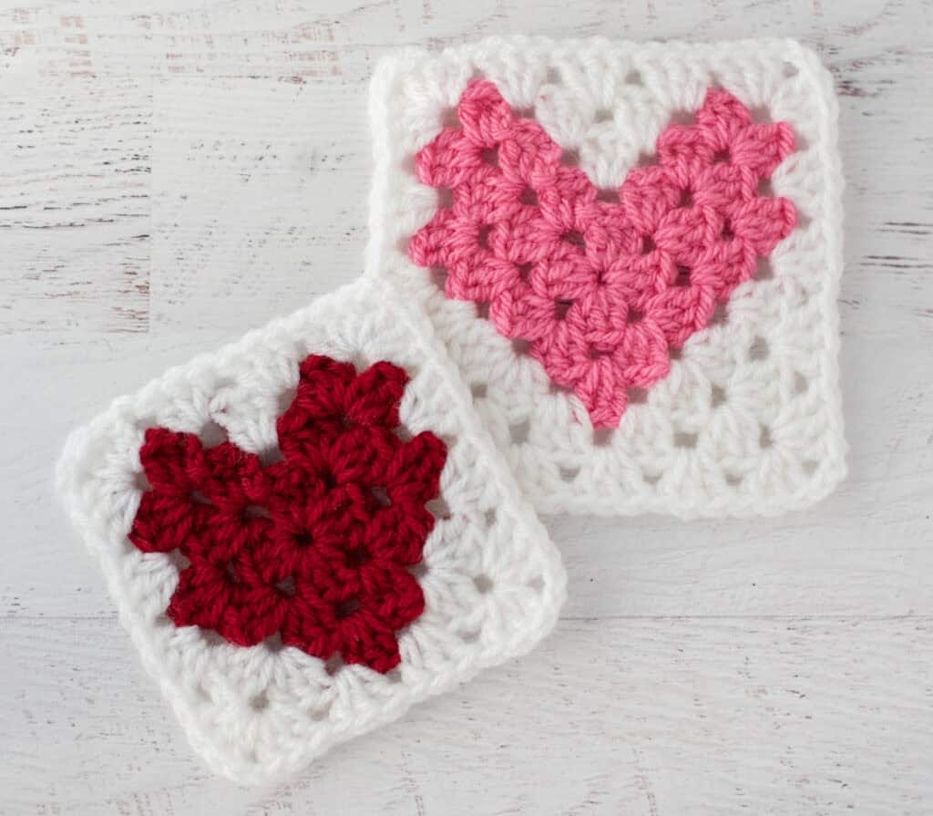 heart granny square crochet project crochet project detail 2