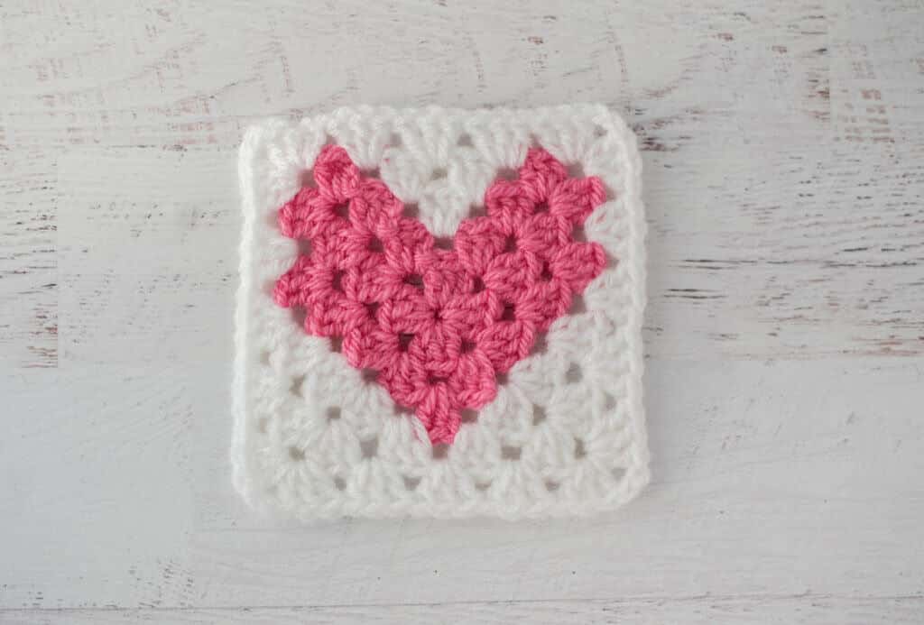 heart granny square crochet project crochet project detail 3