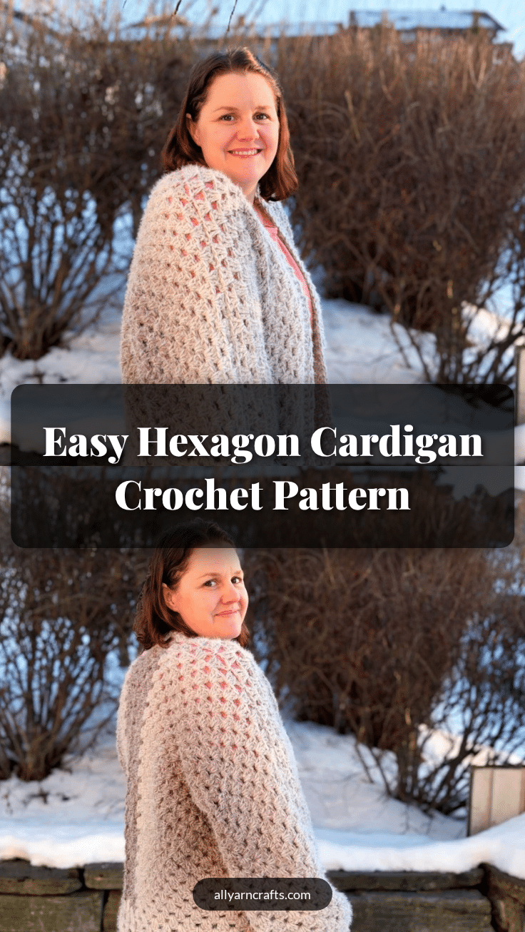 hexagon cardigan crochet pattern crochet pattern