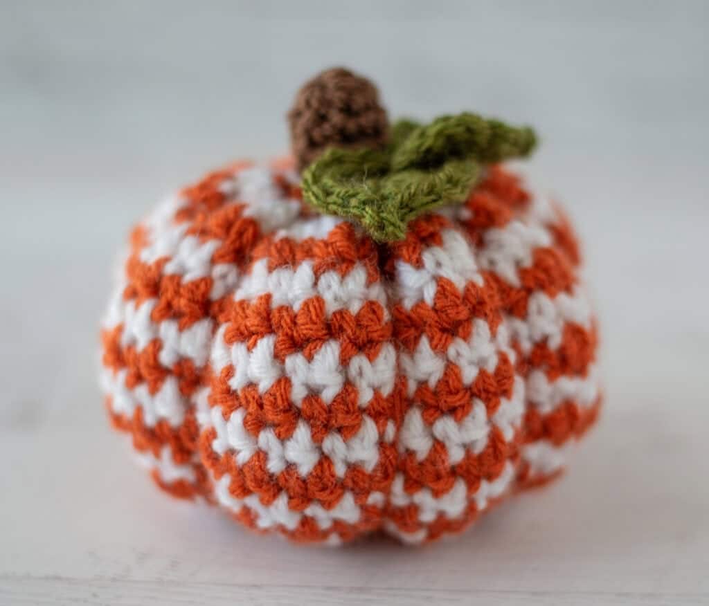 houndstooth crochet pumpkin crochet project crochet project detail 2