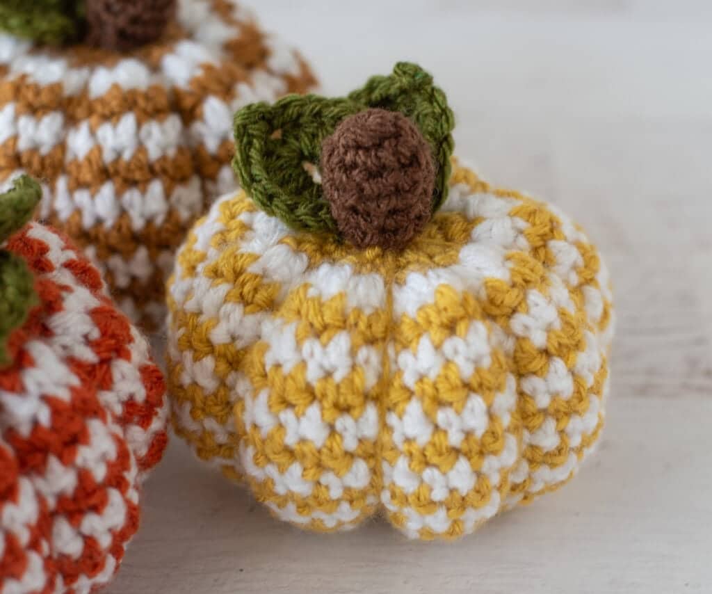 houndstooth crochet pumpkin crochet project crochet project detail 5
